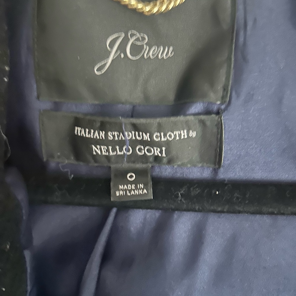 J. Crew Black Stadium Wool Jacket - Picture 2 of 3
